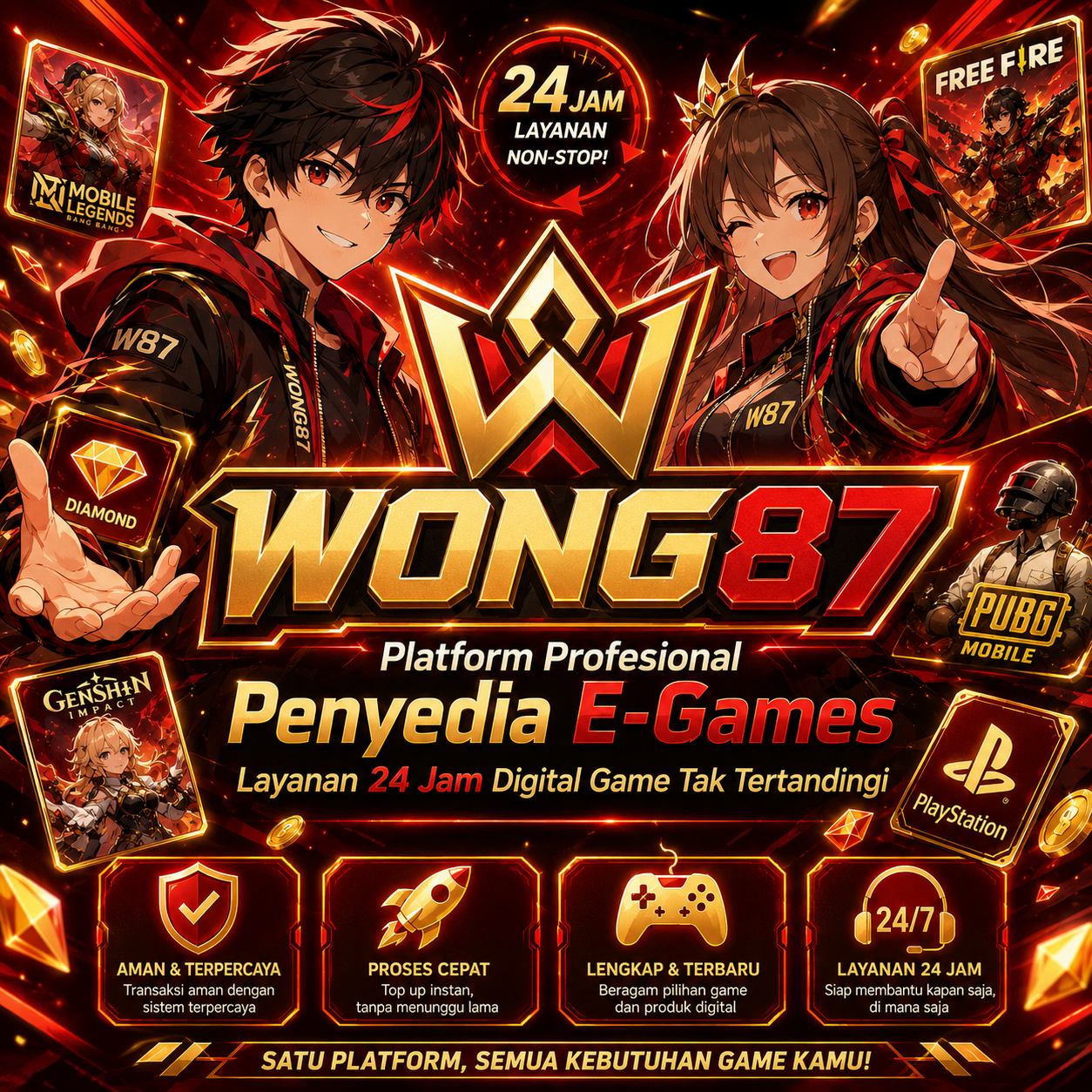 WONG87 > Platform Profesional Penyedia E-Games | Layanan 24 Jam Digital Game Tak Tertandingi